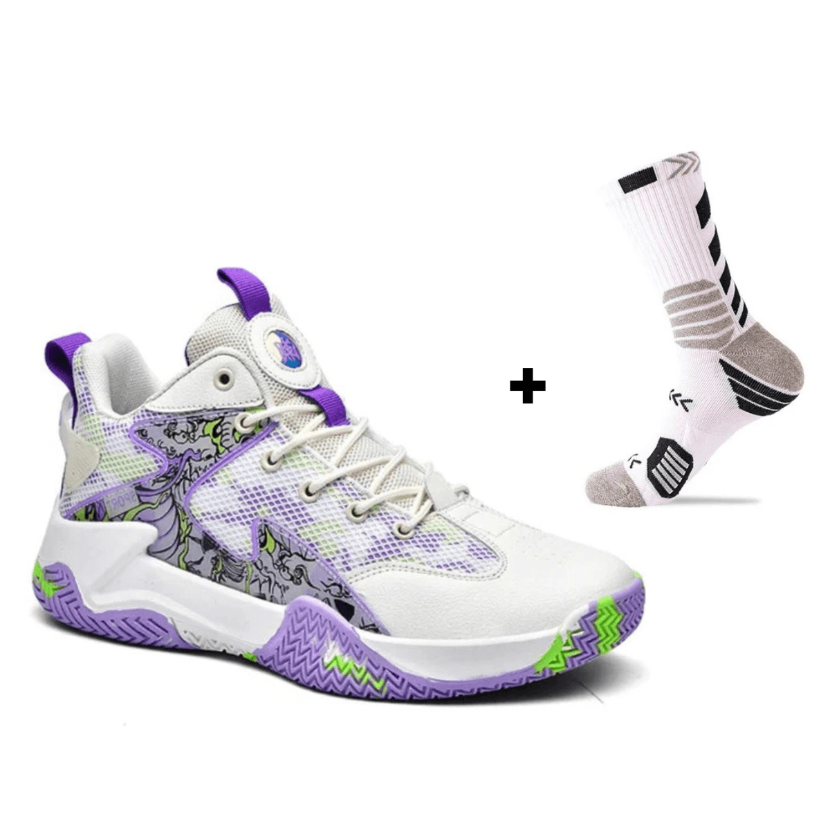 BF - Basketball and Volleyball Shoes Graphite 3.0 + Free Socks - Vivazz Sport