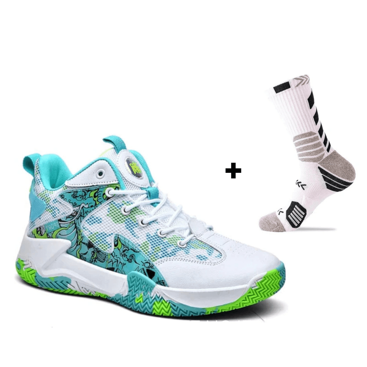 BF - Basketball and Volleyball Shoes Graphite 3.0 + Free Socks - Vivazz Sport