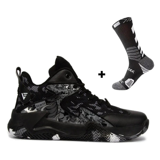 BF - Basketball and Volleyball Shoes Graphite 3.0 + Free Socks - Vivazz Sport