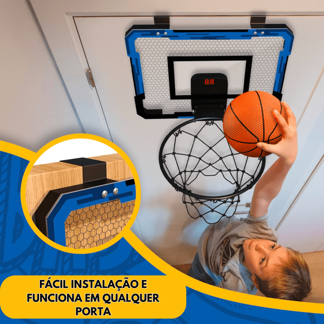 Portable Basketball Hoop with Scoreboard + 3 Free Balls - Vivazz Sport