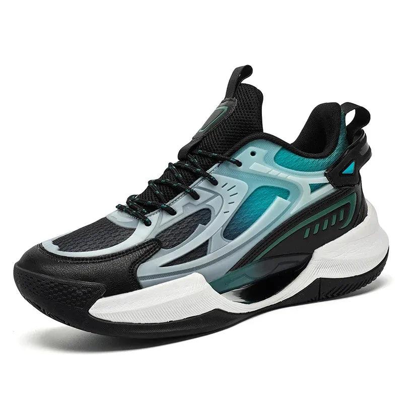 PowerGrip Black Basketball Shoes - Non Slip and Enhanced Cushioning - Vivazz Sport